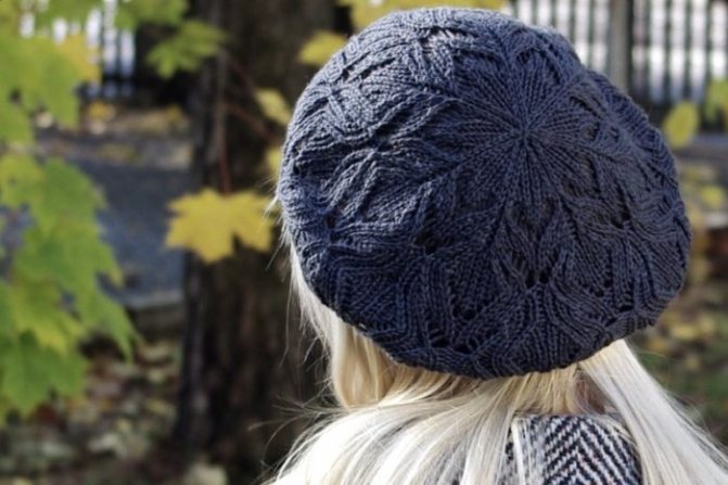 Берет ажурный