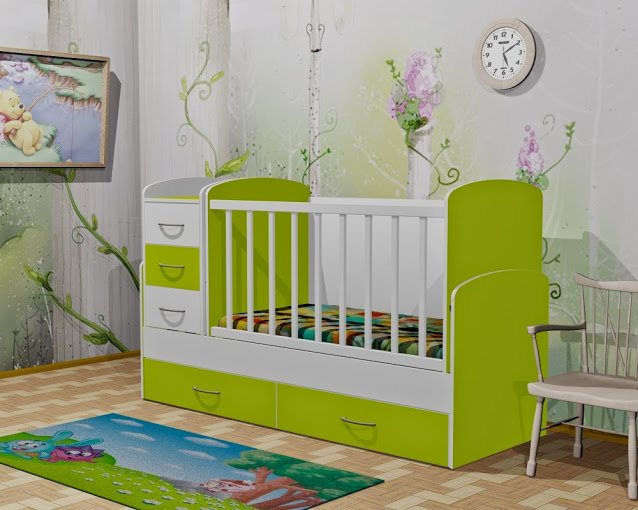 Детская кровать-трансформер для новорожденных