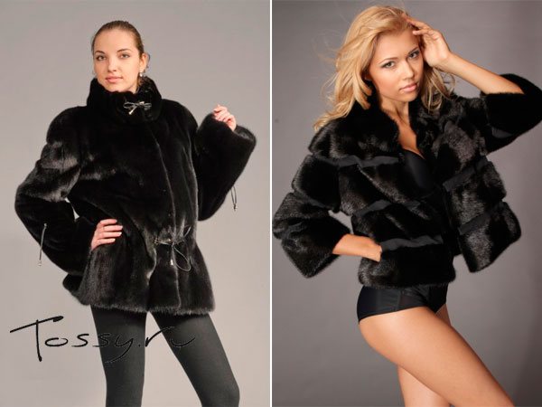 Фото черных женских шуб