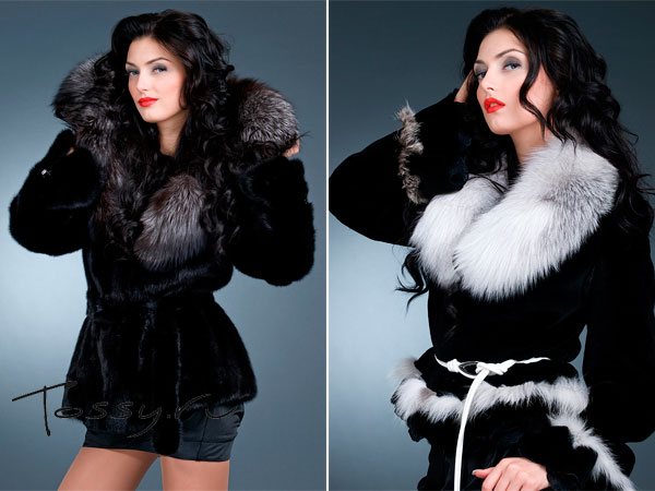 Фото коротких шуб с пышным воротником