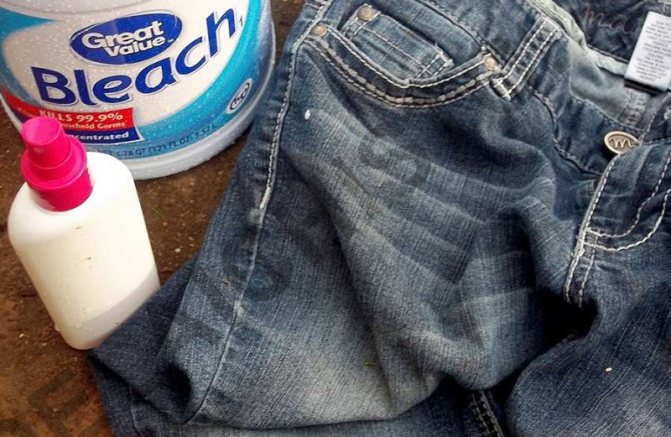 Как отбелить джинсы