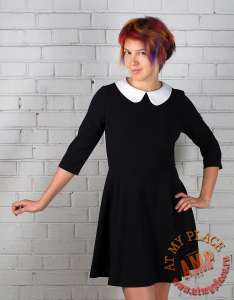 Как стирать темное платьице с белоснежным воротником