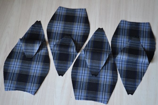 Как вырезать детали выкройки женской кепки