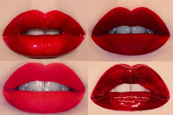 Красный цвет имеет множество оттенков