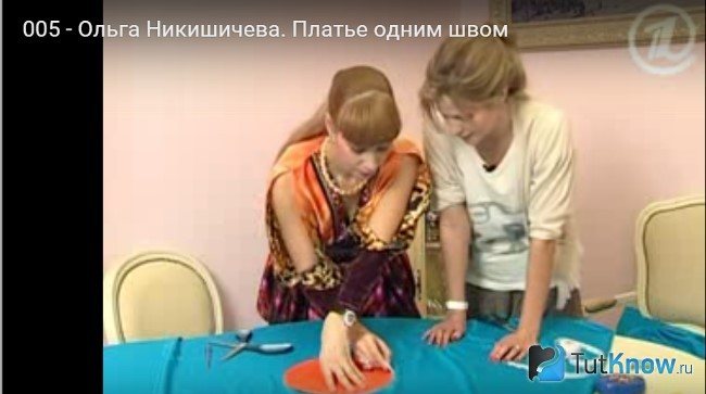 Крой платья из трикотажа