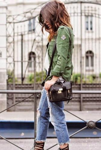 Мода-2019: стиль милитари в женской одежде