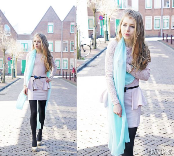 нежные пастельные тона