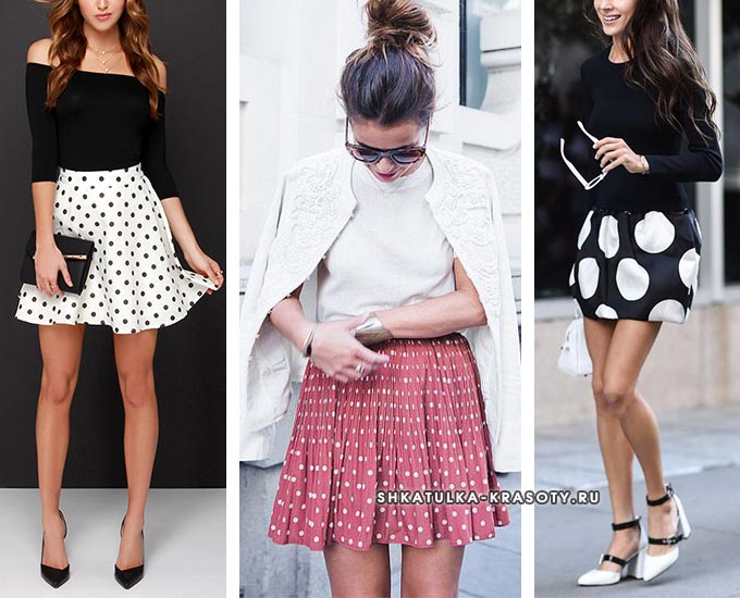 образы с короткой юбкой