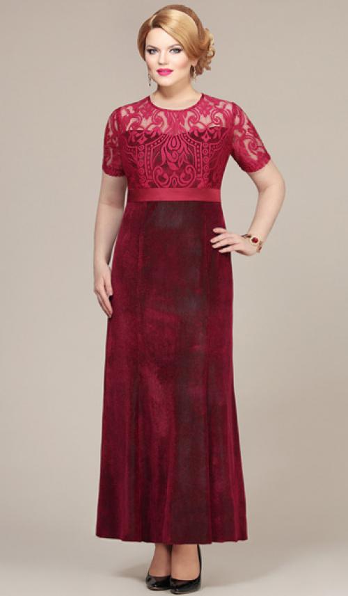 Платье из бархата большого размера. Какие фасоны можно считать наиболее удачными