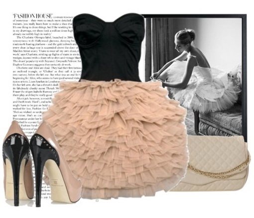 Платье с корсетом