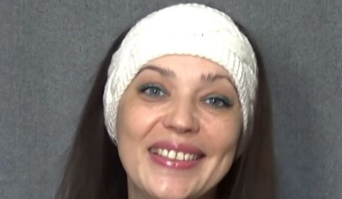 Повязка с узором «коса»