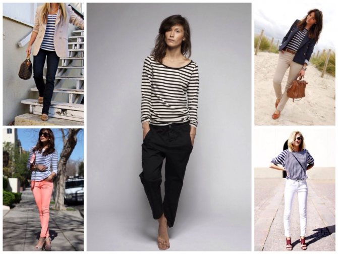 С чем носить модную во все времена тельняшку, составление образа и советы стилистов