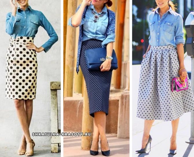 с джинсовой рубашкой