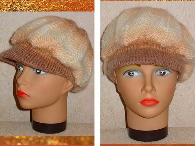 Шапка с козырьком