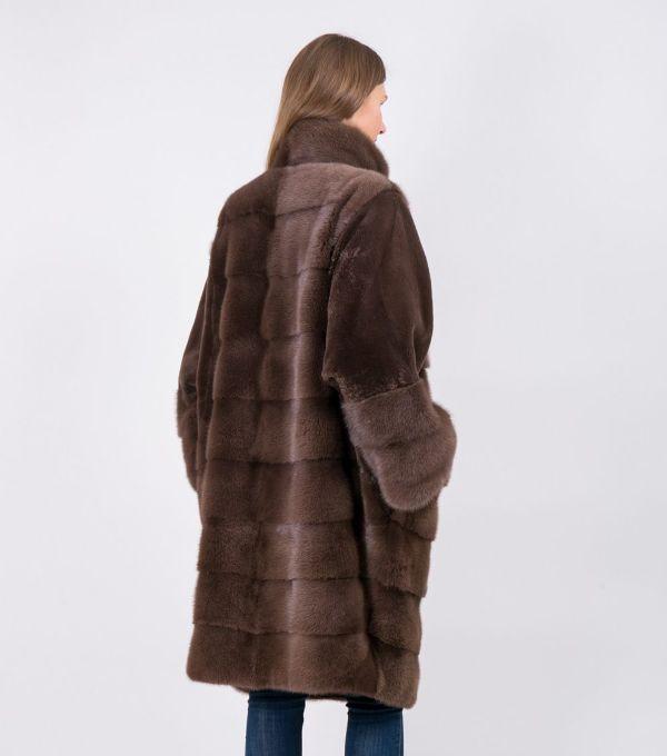 шуба цвет орех