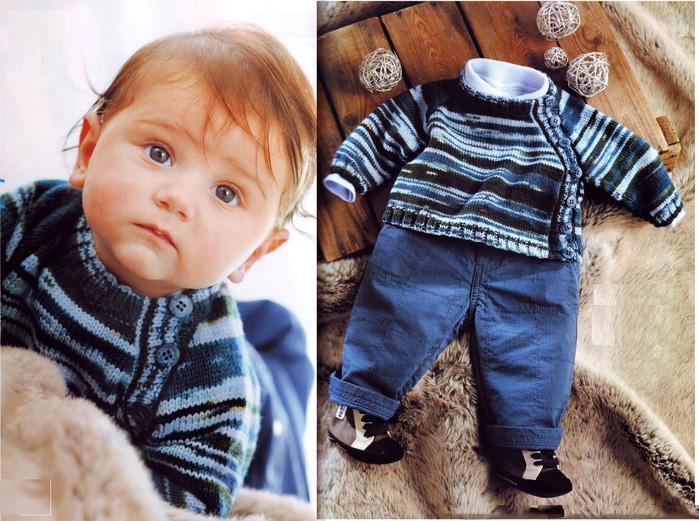 Свитер с рукавом на пуговицах