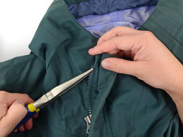 замена бегунка на молнии куртки